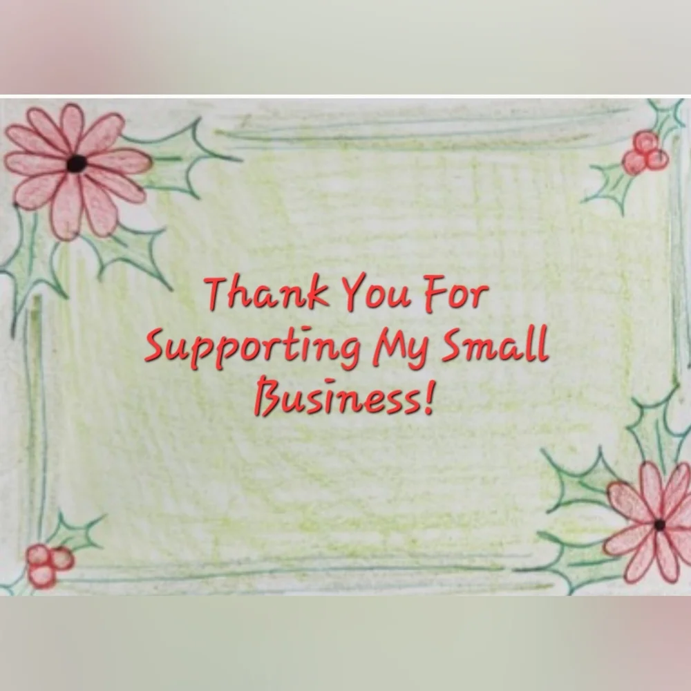 Original Art Work by Seller Holiday Business Thank You Cards 50 Count